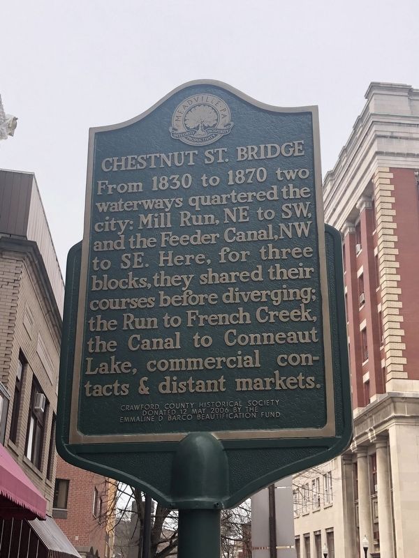 Chestnut St. Bridge Marker image. Click for full size.