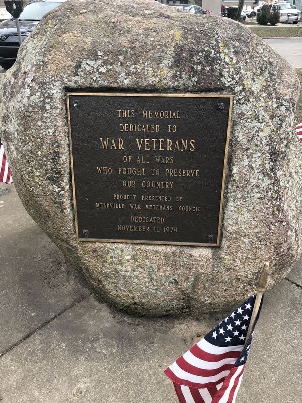 War Veterans Memorial. Click for full size. War Veterans Memorial image. Click for full size.