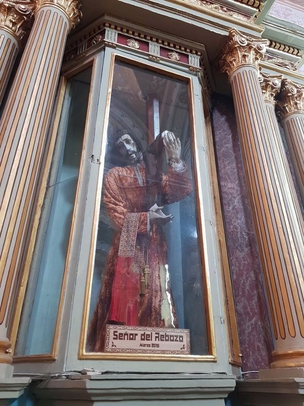 An image of the "Lord of the Shawl" at the Parish of Our Lady of the Assumption image. Click for full size.