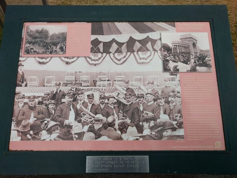 The Music Concourse Marker. Click for full size. The Music Concourse Marker image. Click for full size.