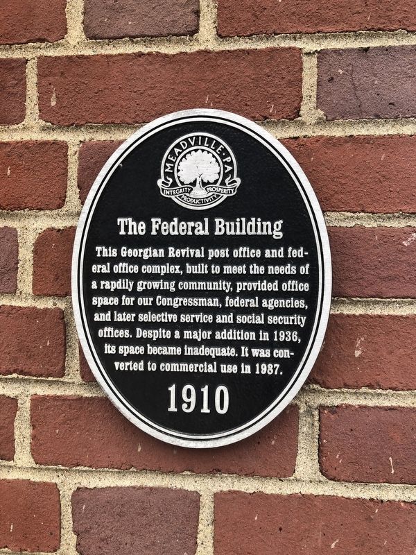 The Federal Building Marker image. Click for full size.