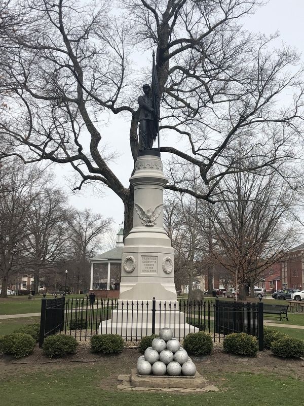 Crawford County's Tribute to Her Loyal Sons Marker. Click for full size. Crawford County's Tribute to Her Loyal Sons Marker image. Click for full size.
