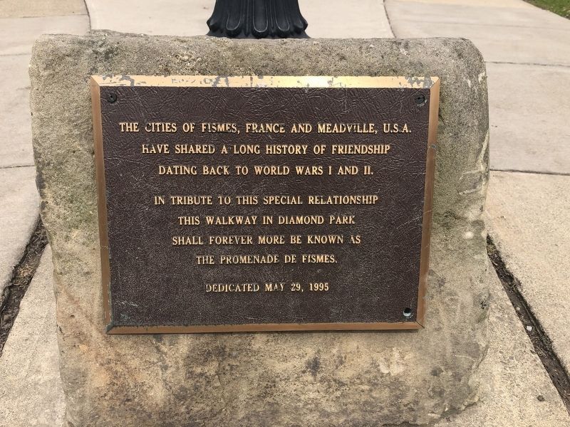 The Promenade de Fismes Marker. Click for full size. The Promenade de Fismes Marker image. Click for full size.