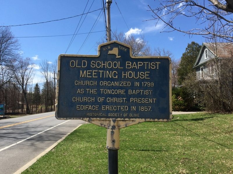 Old School Baptist Meeting House Marker image. Click for full size.