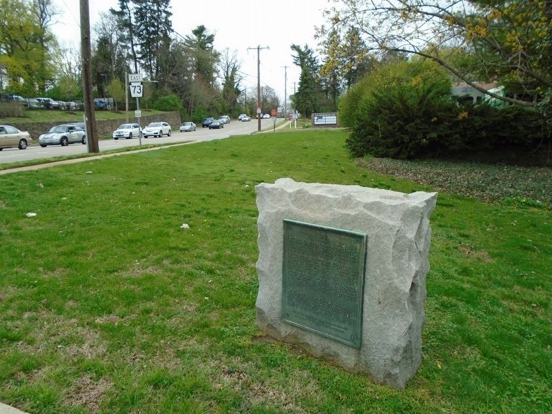 Church Road and Washington Lane Historic Crossroad Marker image. Click for full size.