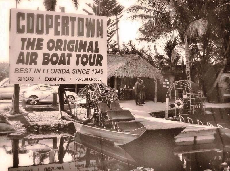 Marker detail: Everglades Air Boat Tours image. Click for full size.