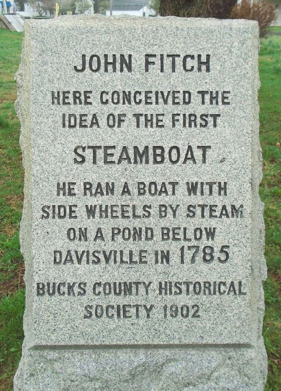 John Fitch's Steamboat Marker image. Click for full size.