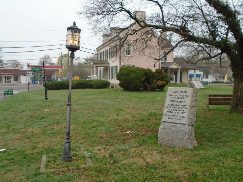 John Fitch's Steamboat Marker image. Click for full size.