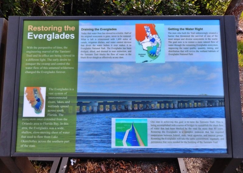 Restoring The Everglades Marker image. Click for full size.