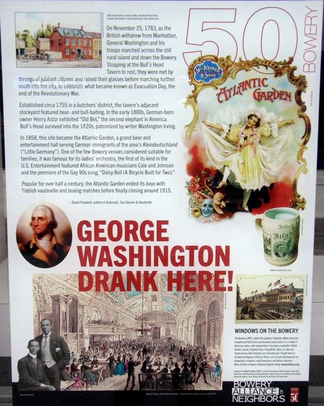 George Washington Drank Here! Marker image. Click for full size.