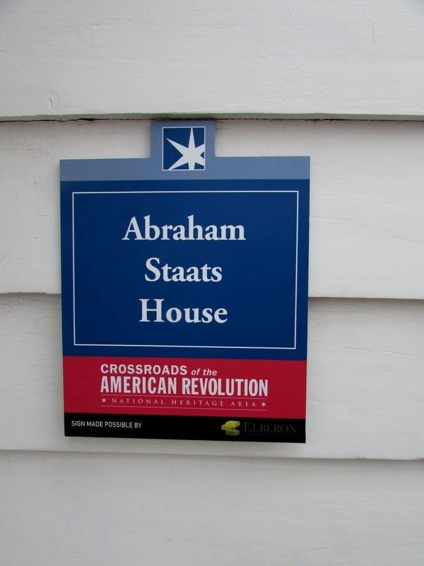 New Abraham Staats House Marker image. Click for full size.