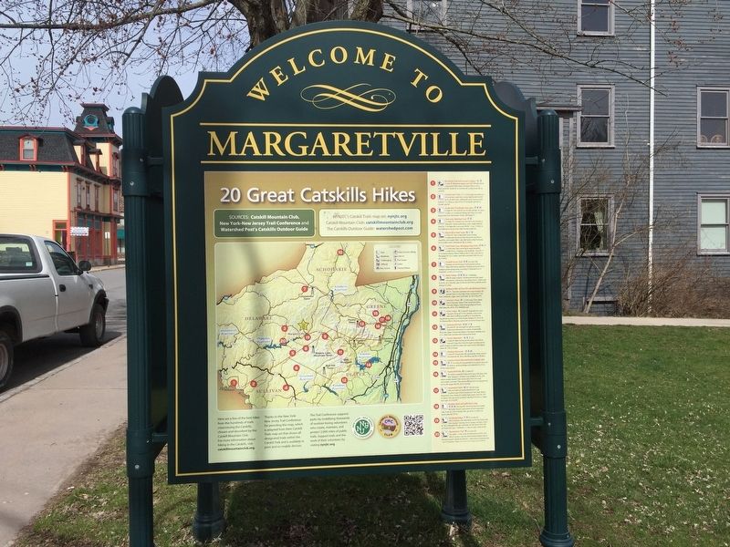 Welcome to Margaretville Marker image. Click for full size.
