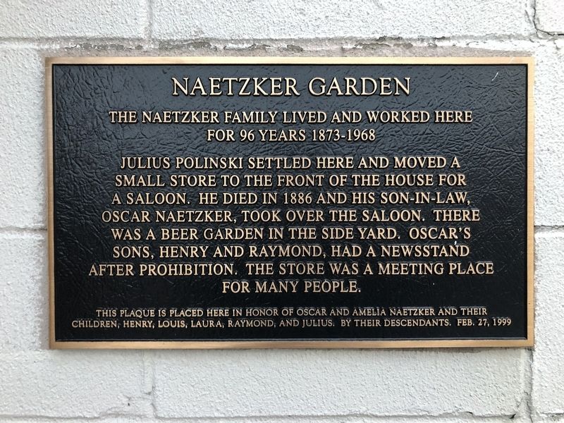 Naetzker Garden Marker image. Click for full size.