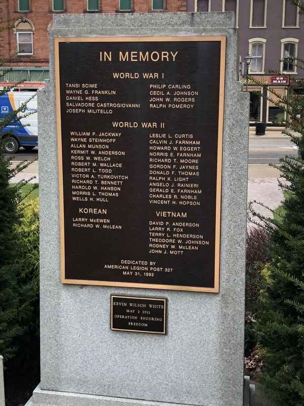 In Memory Marker. Click for full size. In Memory Marker image. Click for full size.
