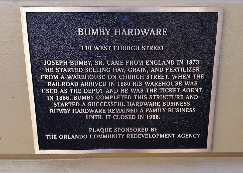 Bumby Hardware Marker image. Click for full size.
