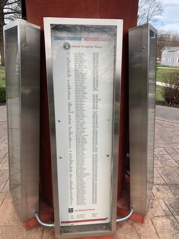 Ripley Veterans' Roll of Honor Monument. Click for full size. Ripley Veterans' Roll of Honor Monument image. Click for full size.