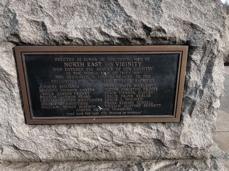 World War I Memorial. Click for full size. World War I Memorial image. Click for full size.