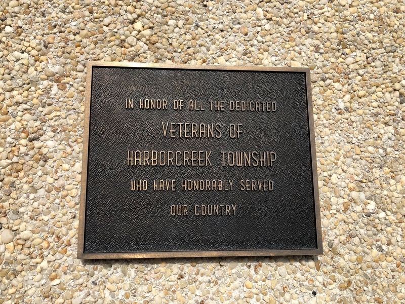 Harborcreek Area Veterans Memorial. Click for full size. Harborcreek Area Veterans Memorial image. Click for full size.