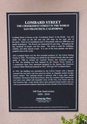 Lombard Street Marker image. Click for full size.