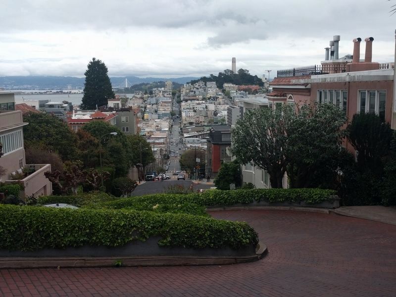 Lombard Street Marker. Click for full size. Lombard Street Marker image. Click for full size.