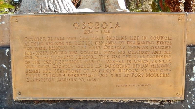 Osceola Marker. Click for full size. Osceola Marker image. Click for full size.