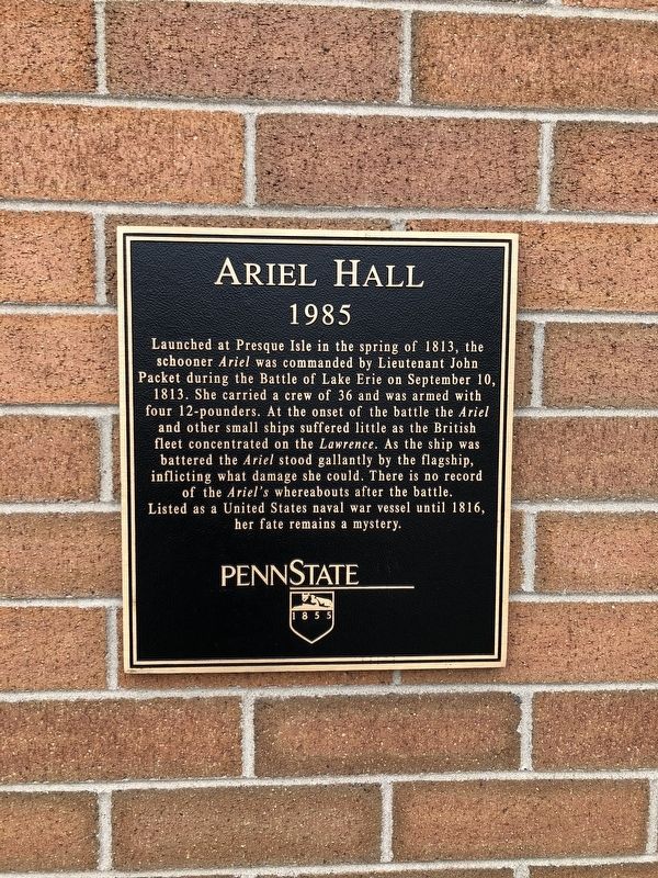 Ariel Hall Marker image. Click for full size.