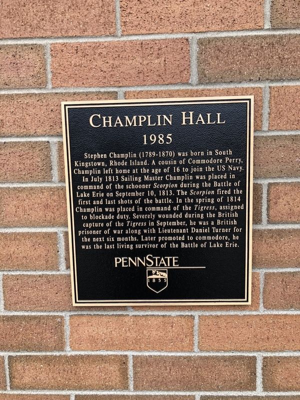 Champlin Hall Marker image. Click for full size.