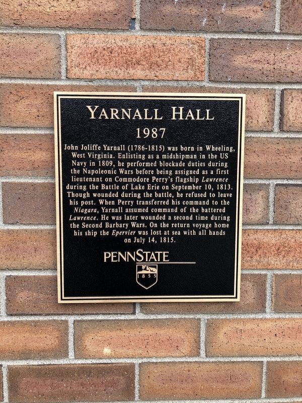Yarnall Hall Marker image. Click for full size.