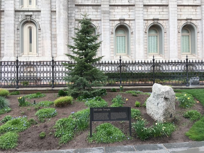 Salt Lake Temple Marker. Click for full size. Salt Lake Temple Marker image. Click for full size.