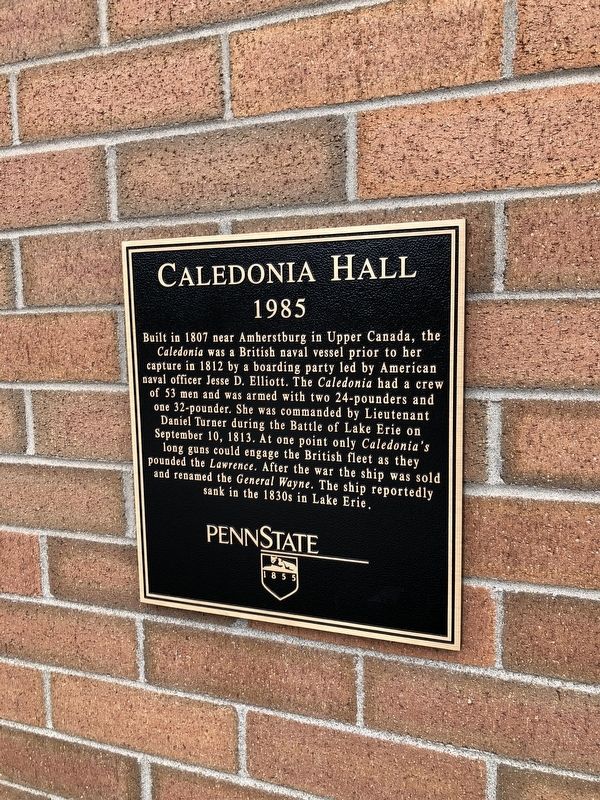 Caledonia Hall Marker image. Click for full size.