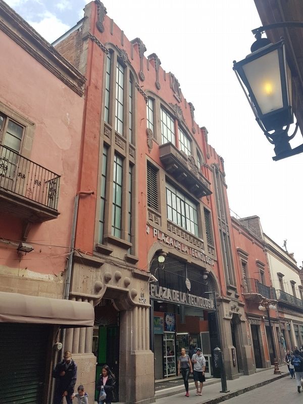 Former Othón Theater and Marker. Click for full size. Former Othón Theater and Marker image. Click for full size.