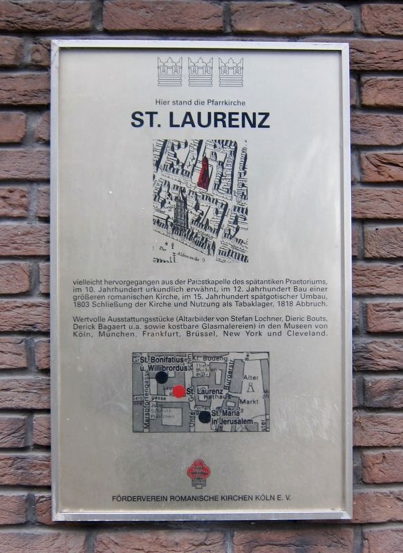 Pfarrkirche St. Laurenz / Parish Church of St. Laurenz Marker. Click for full size. Pfarrkirche St. Laurenz / Parish Church of St. Laurenz Marker image. Click for full size.