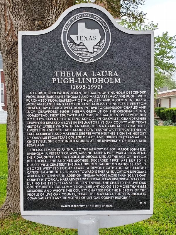 Thelma Laura Pugh-Lindholm Marker image. Click for full size.