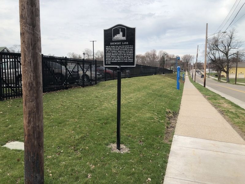 Brewery Lane Marker. Click for full size. Brewery Lane Marker image. Click for full size.