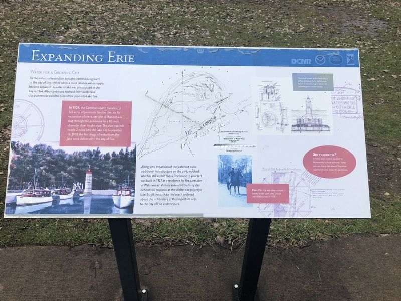 Expanding Erie Marker. Click for full size. Expanding Erie Marker image. Click for full size.