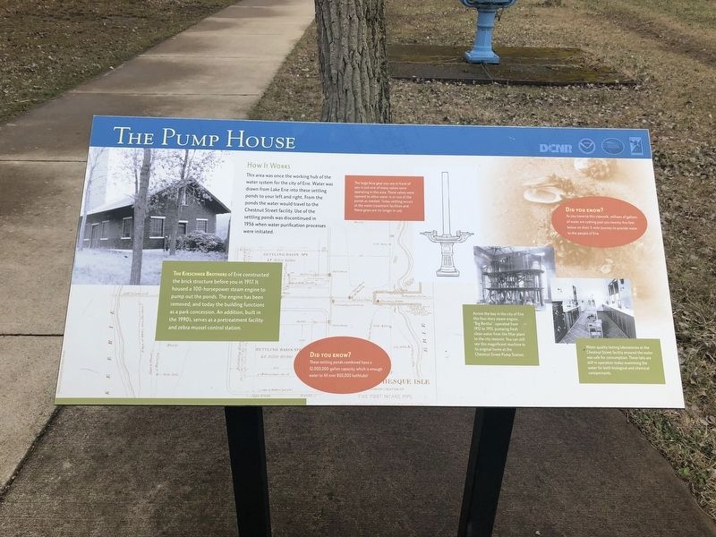 The Pump House Marker. Click for full size. The Pump House Marker image. Click for full size.