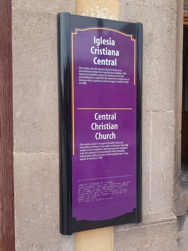 Central Christian Church Marker. Click for full size. Central Christian Church Marker image. Click for full size.