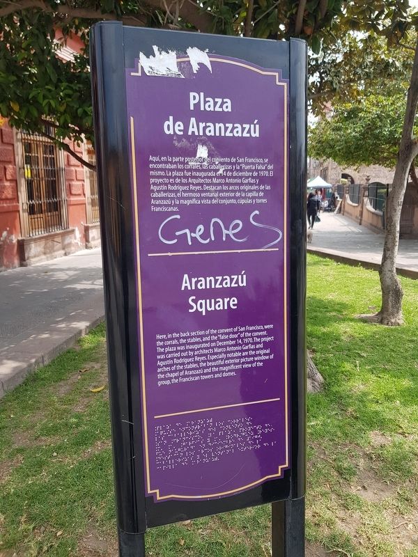 Aranzazú Square Marker. Click for full size. Aranzazú Square Marker image. Click for full size.