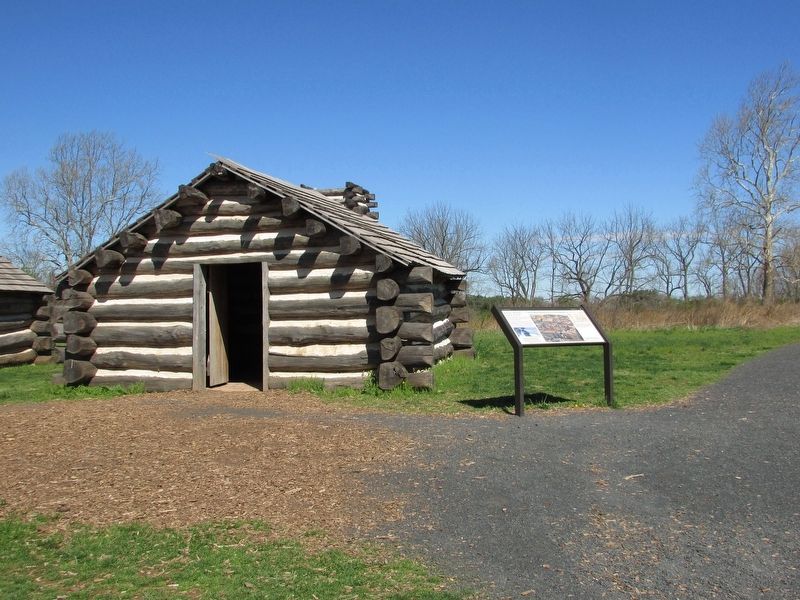 Marker at Valley Forge. Click for full size. Marker at Valley Forge image. Click for full size.