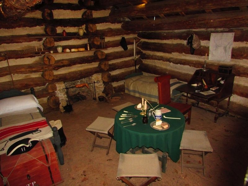 Inside an Officer's Hut image. Click for full size.