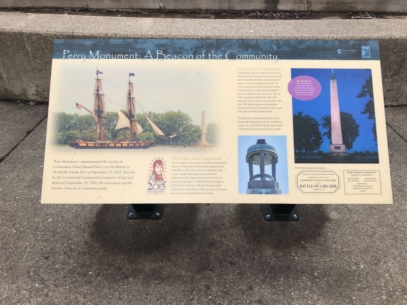 Perry Monument: A Beacon of the Community Marker image. Click for full size.