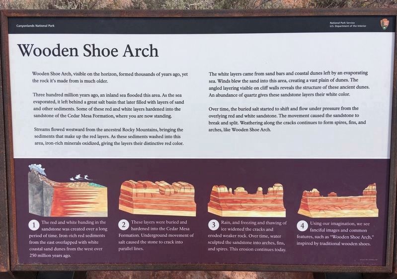 Wooden Shoe Arch Marker image. Click for full size.