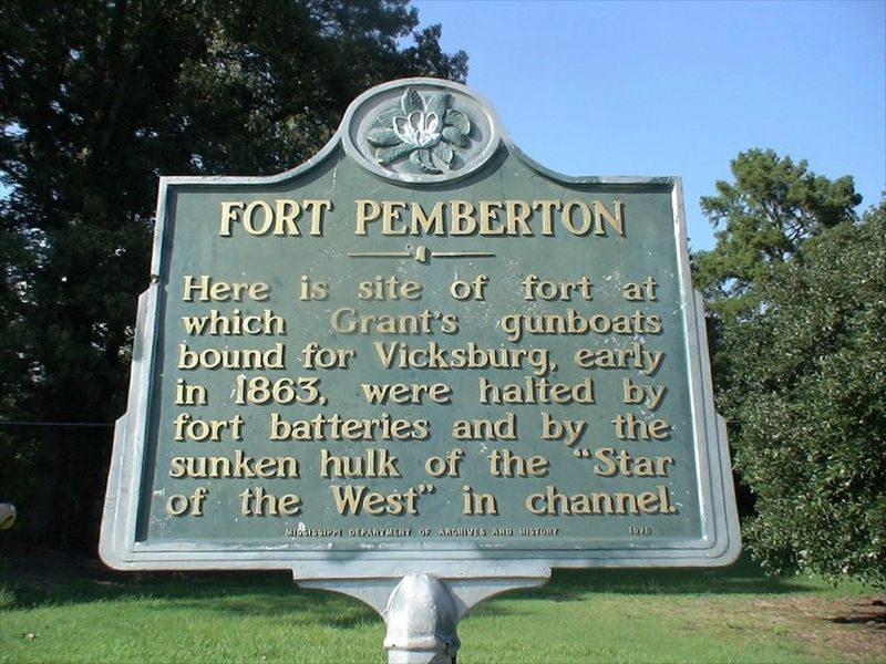 2009 photo of missing Fort Pemberton Marker image. Click for full size.