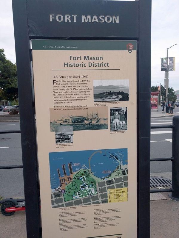 Fort Mason Historic District Marker image. Click for full size.