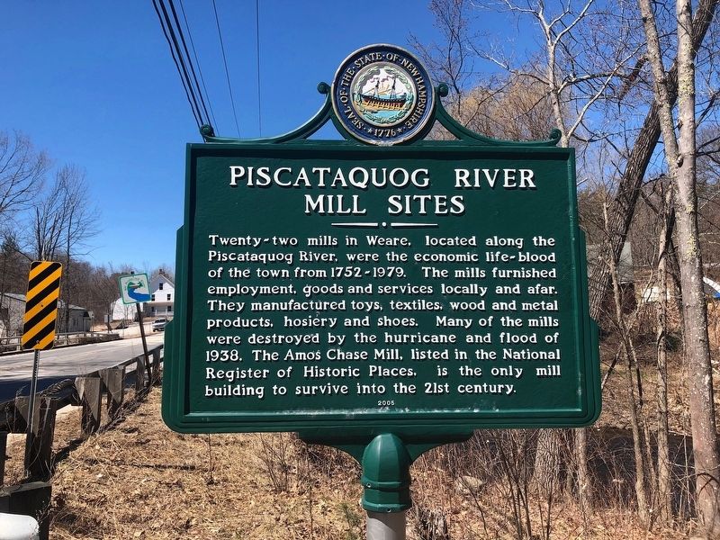 Piscataquog River Mill Sites Marker. Click for full size. Piscataquog River Mill Sites Marker image. Click for full size.