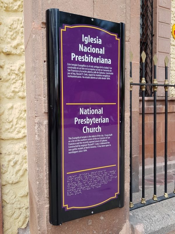 National Presbyterian Church Marker. Click for full size. National Presbyterian Church Marker image. Click for full size.