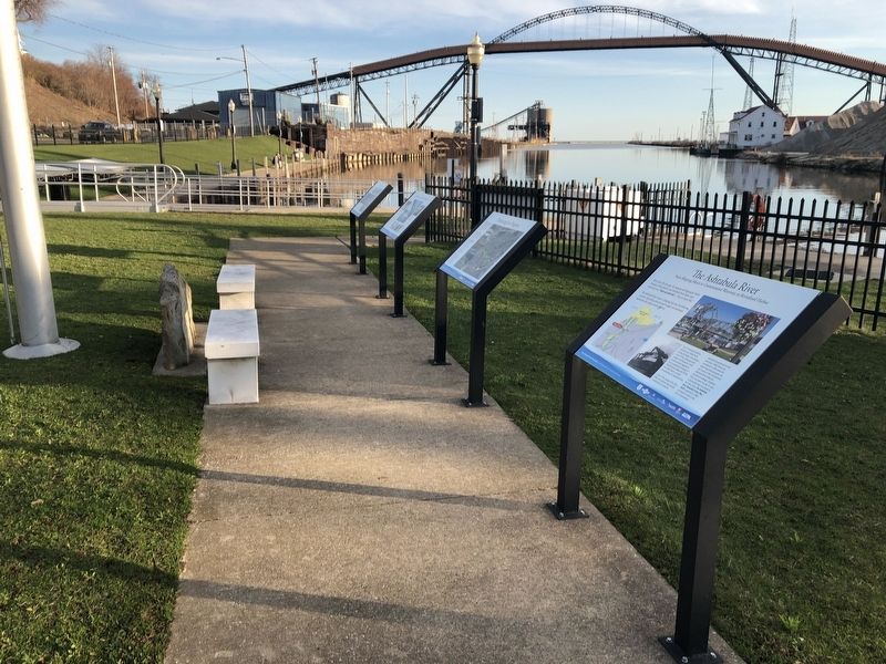 The Ashtabula River Marker. Click for full size. The Ashtabula River Marker image. Click for full size.