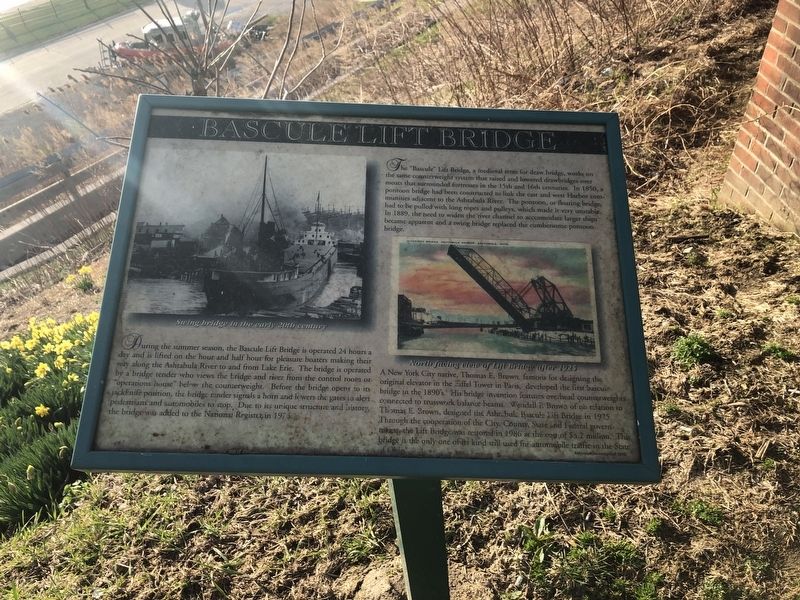 Bascule Lift Bridge Marker. Click for full size. Bascule Lift Bridge Marker image. Click for full size.