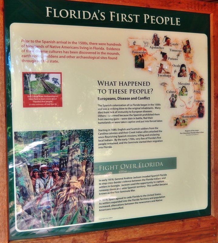 Florida's First People Marker image. Click for full size.