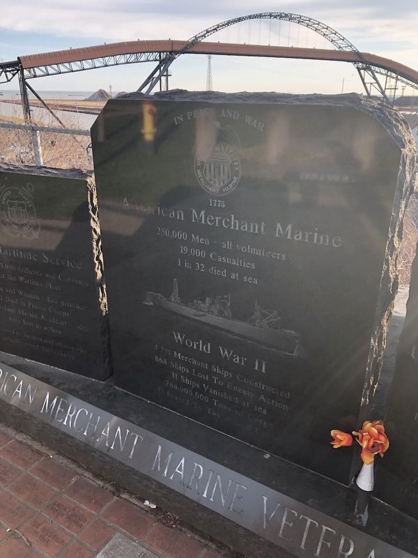 American Merchant Marine Veterans Memorial image. Click for full size.